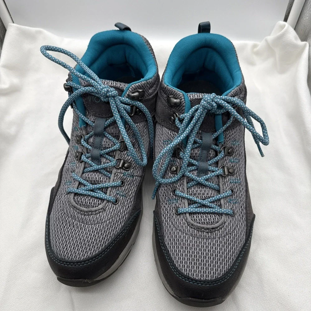 Vionic Action Cypress Hiking 3105 Woman's SZ 9.5 Shoe Blue And Grey
